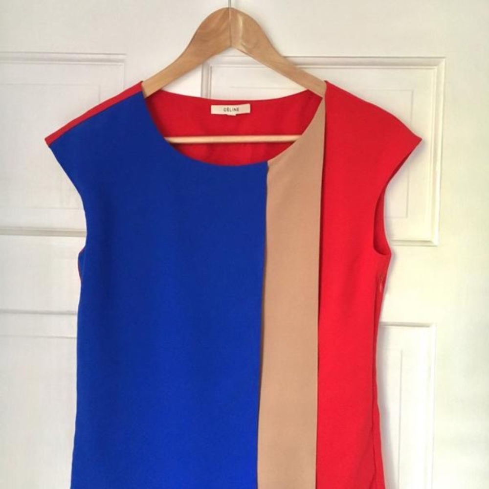 Céline Colorblock Shift Dress - Picture 4 of 8